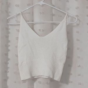 White crop top